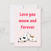 Liebe, die du für immer magst Cat Pink Valentines  (Vorderseite)