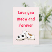 Liebe, die du für immer magst Cat Pink Valentines  (Stehend Vorderseite)