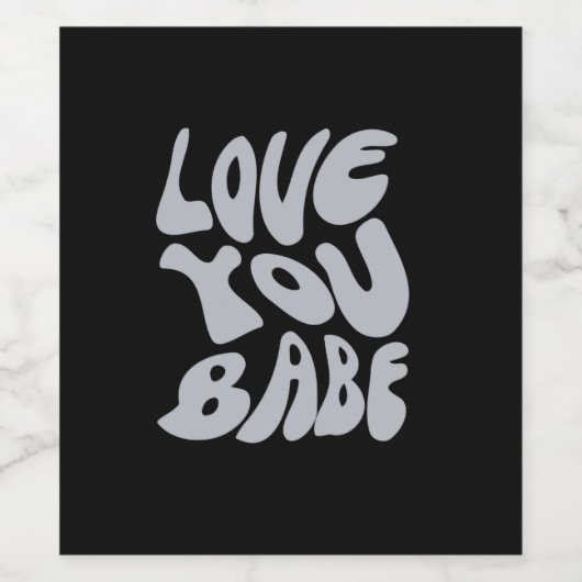 Liebe, die du kannst weinetikett (Einzelnes Label)