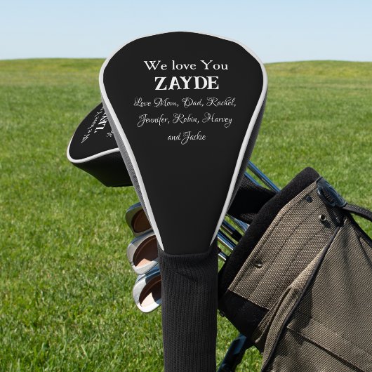Liebe, die du ZAYDE gegeben hast, Geschenk für den Golf Headcover