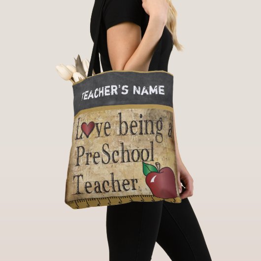 Liebe, die ein Vorschulname des lehrer-| DIY ist Tasche (Von Nahem)