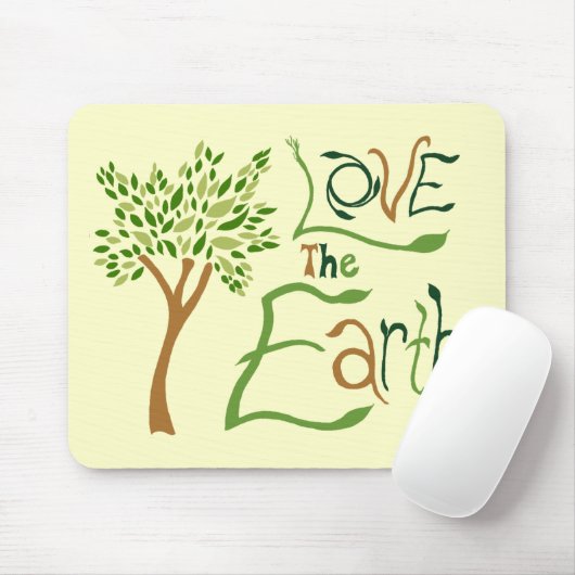 Liebe die Erde Mousepad (Mit Mouse)