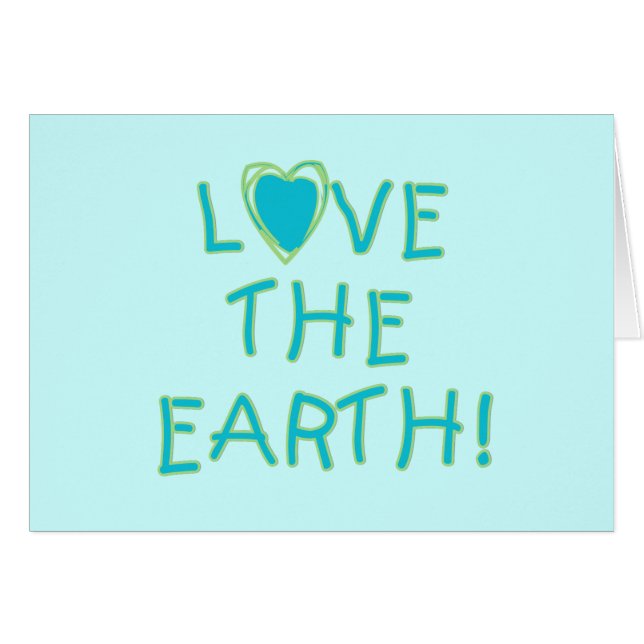 Liebe die Erde umweltsmäßig (Vorderseite (Horizontal))