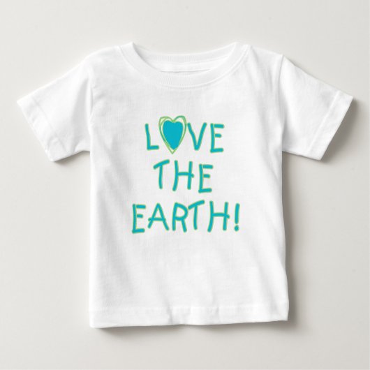 Liebe die Erde umweltsmäßig Baby T-shirt (Vorderseite)