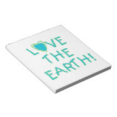 Liebe die Erde umweltsmäßig Notizblock (angewinkelt)