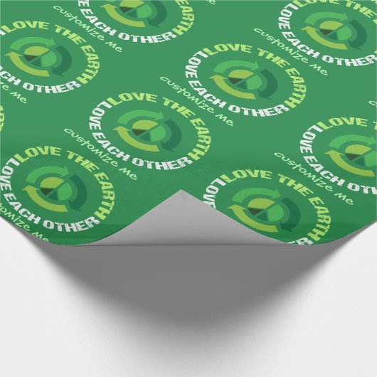 Liebe die ErdLiebe Geschenkpapier (Ecke)