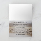 Liebe, die Grußkarte hält Karte (Innenseite)