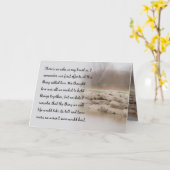 Liebe, die Grußkarte hält Karte (Gelbe Blume)