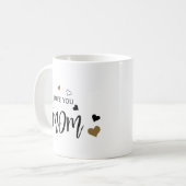 Liebe, die ihr Mama am Herzen hat Kaffeetasse (Vorderseite Links)