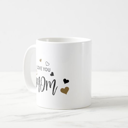 Liebe, die ihr Mama am Herzen hat Kaffeetasse (Vorderseite Links)