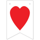 "LIEBE" die JUNGVERMÄHLTEN, die Zeichen-Dekor Wimpelkette (Zweite Fahne)