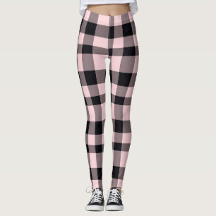 Liebe, die Karierte Leggings Frauen rosa/schwarz