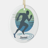 Liebe, die Marathon-Wettkampfsieger betreibt Keramik Ornament (Rechts)