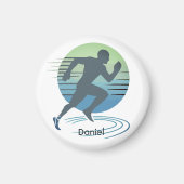 Liebe, die Marathon-Wettkampfsieger betreibt Magnet (Vorne)