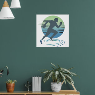 Liebe, die Marathon-Wettkampfsieger betreibt Poster