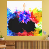 Liebe Die Menschheit wird die moderne Kunst 1 nich Leinwanddruck (Insitu (Wohnzimmer))