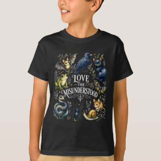 Liebe die missverstandene Fledermaus Frosch Rabe S T-Shirt
