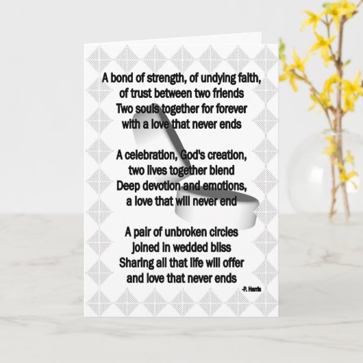 Liebe, die nie Karte beendet (Gelbe Blume)