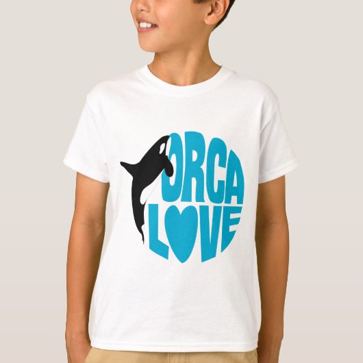 Liebe die Orcas! T-Shirt (Vorderseite)