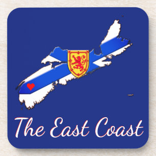 Liebe Die Ostküste Nova Scotia Set der Untersetze Untersetzer