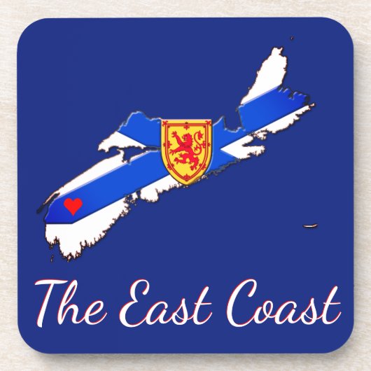 Liebe Die Ostküste Nova Scotia Set der Untersetzer (Vorderseite)