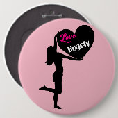 Liebe die Recht-Knopf enorm Anti-Trumpf Frauen Button (Vorne & Hinten)