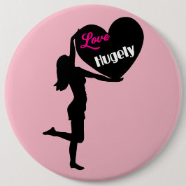 Liebe die Recht-Knopf enorm Anti-Trumpf Frauen Button