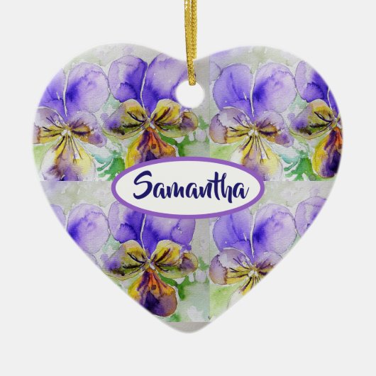 Liebe, die Sie an Ihre Bedürfnisse angepasst haben Keramik Ornament (Vorne)