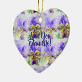 Liebe, die Sie an Ihre Bedürfnisse angepasst haben Keramik Ornament (Links)