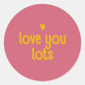 Liebe, die Sie aufklebern - Block & Stick Runder Aufkleber (Vorderseite)