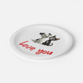 Liebe, die Sie entwerfen Pappteller (Schrägansicht)
