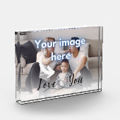 Liebe, die Sie Familiennachweis beibehalten Fotoblock (Links)