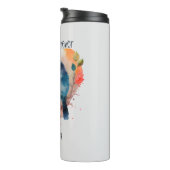 Liebe, die Sie für immer lieben, Ihren Namen anpas Thermosbecher (Nach rechts gedreht)