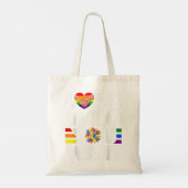 Liebe, die Sie Gewollt Gay Pride LGBT Männer Fraue Tragetasche (Rückseite)