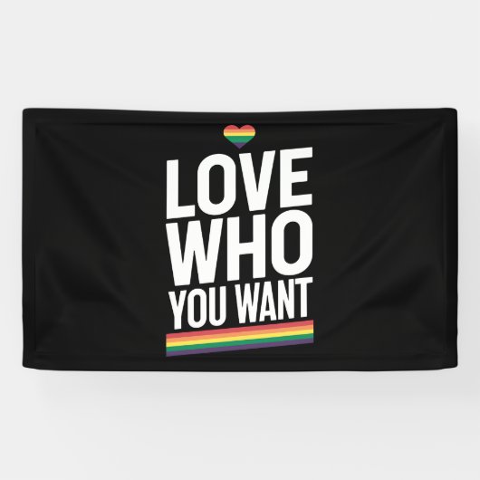 Liebe, die Sie Gewollt Rainbow Gay Pride Flag LGBT Banner (Horizontal)