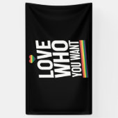 Liebe, die Sie Gewollt Rainbow Gay Pride Flag LGBT Banner (Vertikal)