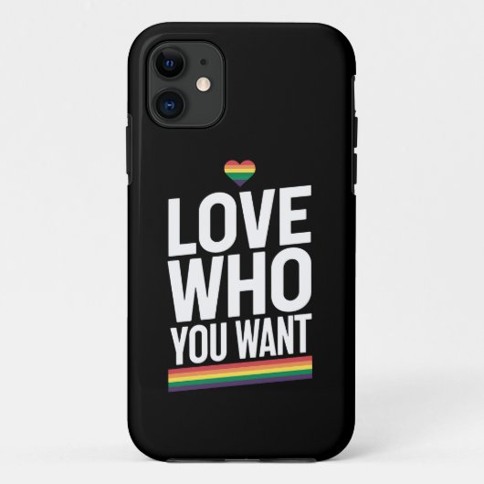 Liebe, die Sie Gewollt Rainbow Gay Pride Flag LGBT Case-Mate iPhone Hülle (Rückseite)