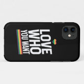 Liebe, die Sie Gewollt Rainbow Gay Pride Flag LGBT Case-Mate iPhone Hülle (Rückseite (Horizontal))