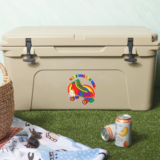 Liebe, die Sie Gewollt Rainbow-Skate Aufkleber (Kühler)