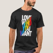 Liebe, die Sie Gewollt Stolz Mama Gay Pride Messy T-Shirt (Vorderseite)