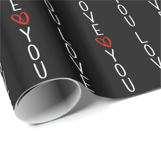 Liebe, die Sie hören Geschenkpapier (Rolleneckpunkt)