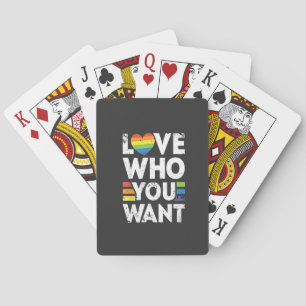 Liebe, die Sie LGBT-Pride Monat Gewollt haben Spielkarten