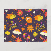 Liebe, die Sie LGBTQIA-Postkarte Gewollt haben