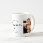 Liebe, die Sie Mama hört Custom Zwei Foto Trendy C Kaffeetasse (VorderseiteRechts)