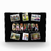 Liebe, die Sie Opa FotoCollage Letters Pic Block (Vorderseite)