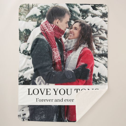 Liebe, die Sie personalisiert Sherpadecke (Vorderseite)