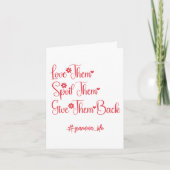 Liebe, die sie verwischt haben, geben ihnen Oma Fu Karte (Vorderseite)