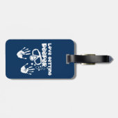 Liebe, die (Sporttauchen, tiefer erhält) Gepäckanhänger (Rückseite horizontal)