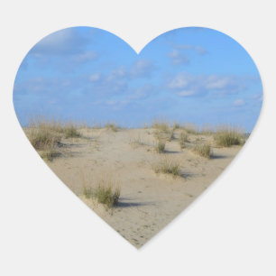 Liebe Die Strandaufkleber Herz-Aufkleber