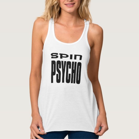 Liebe, die Yoga-Spin-Psycho-Fitnessstudio Spaß lus Tank Top (Vorderseite)